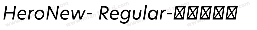 HeroNew- Regular字体转换